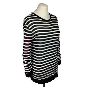 Alexander Wang Lightweight Striped Sweater Linen Blend